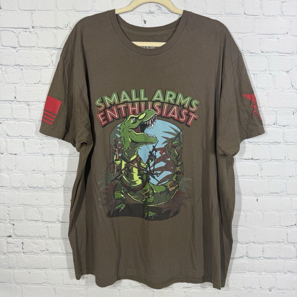 We The People T-Shirt Holsters Small Arms Enthusiast Men Size XXL Brown Graphic